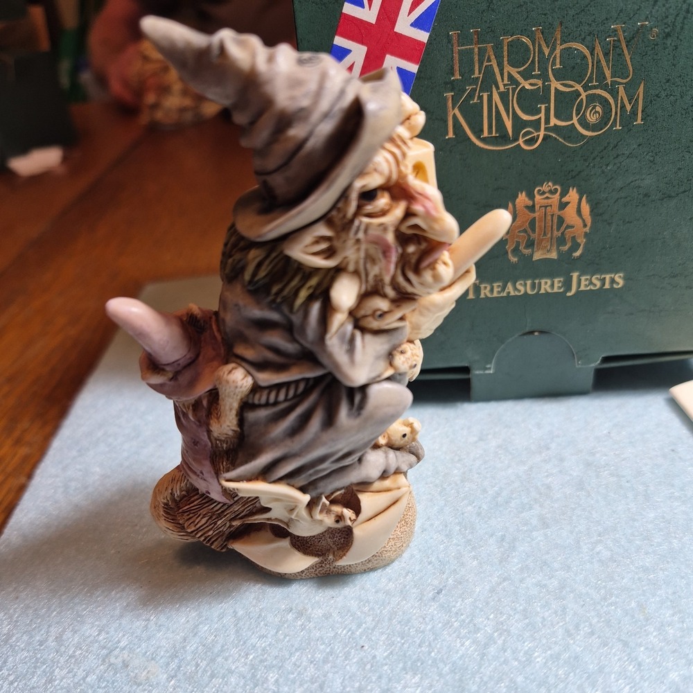 Harmony Kingdom Witching Time Witch UK Made Marble Resin Box Figurine